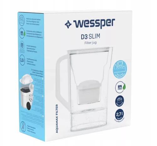 Wessper wes-set2 vízszűrő rendszer vízszűrő kancsó