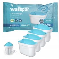   4 db Wessper AQUAMAX LÚGOS SZŰRŐPATRON (AQUAPHOR, WESSPER, BRITA MAXTRA PLUS + kompatibilis)