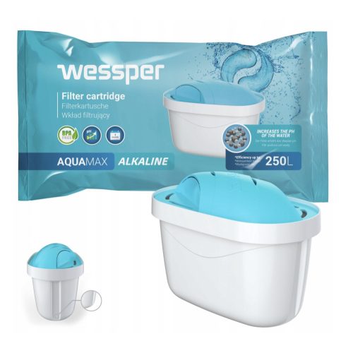 4 db Wessper AQUAMAX LÚGOS SZŰRŐPATRON (AQUAPHOR, WESSPER, BRITA MAXTRA PLUS + kompatibilis)