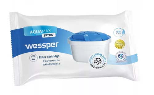 Wessper AquaMax Sport Vízszűrő Patron Brita / Dafi / Aquaphor Kancsókhoz - Maxtra+ / Unimax Típus