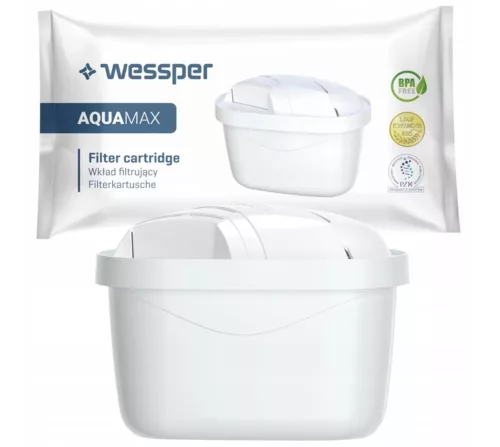 Wessper AquaMax Vízszűrő Patron Vízszűrő Kancsókhoz - Brita Maxtra+ / Dafi Unimax Típus (Brita Maxtra, Dafi Unimax kompatibilis)