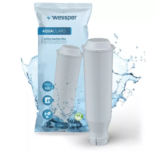 Wessper AquaClaro Vízszűrő Patron Krups / Nivona Kávéfőzőhöz - Claris Aqua Típus (F088, NIRF 700 kompatibilis)