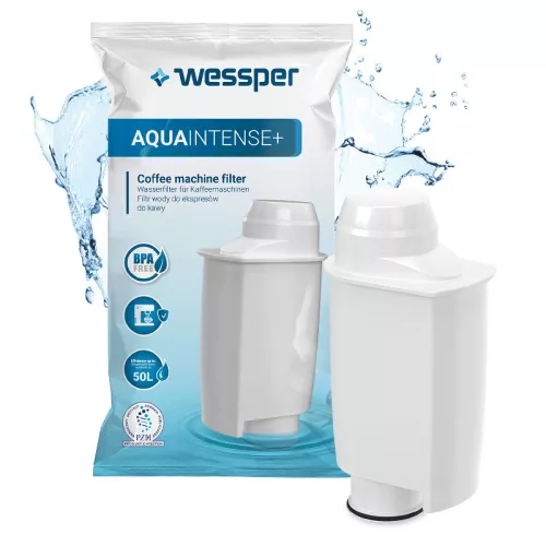 Wessper AquaIntense+ Vízszűrő Patron Saeco / Philips Kávéfőzőhöz - 50L - Brita Intenza+ Típus (CA6702, CA6702/00 kompatibilis)