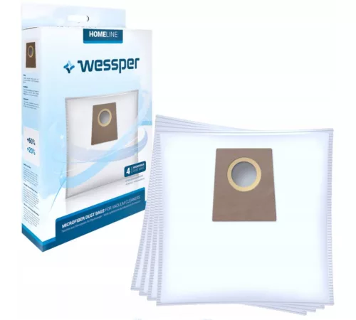 Wessper Porzsák Bosch / Siemens Porszívóhoz - Szintetikus, 4 db - Typ G / GXL / GXXL (BBZ41FG, VZ41FGALL kompatibilis)