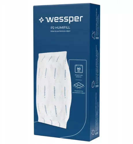 Wessper P2 Humifill Páramentesítő Készlet - 6x250g Utántöltővel - max. 20 m²-es helyiségekhez