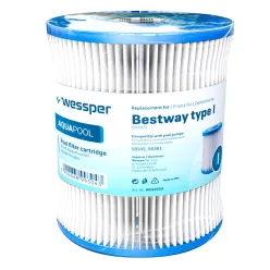 Wessper AquaPool Szűrőbetét Bestway Medence Szivattyúhoz - Type I - (58093 kompatibilis)
