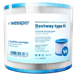   Wessper Szűrőbetét Bestway Lay-Z Spa Jakuzzihoz - VI Típus - (60311, 58323 kompatibilis)