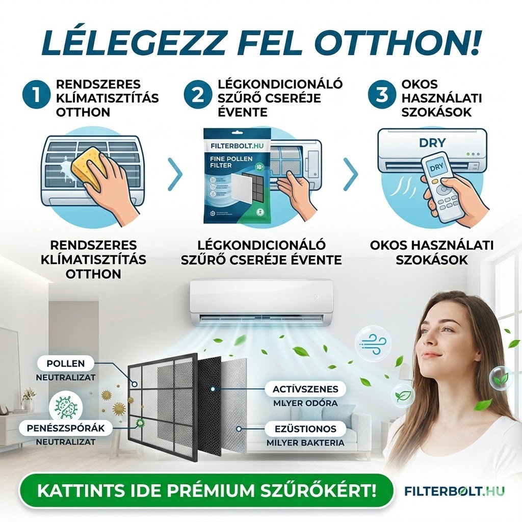 Lélegezz fel otthon! Hogyan tarthatod távol a polleneket és a penészt a légkondicionáló segítségével