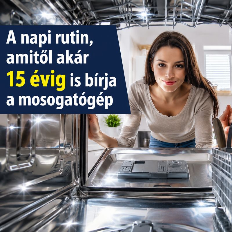 A napi rutin, amitől akár 15 évig is bírja a mosogatógép