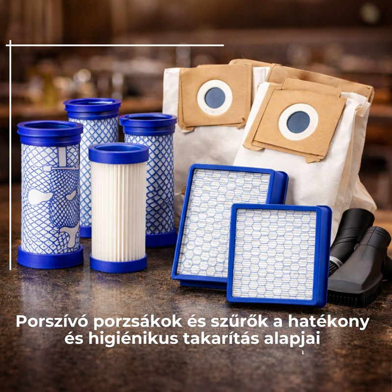 Porszívó porzsákok és szűrők a hatékony és higiénikus takarítás alapjai