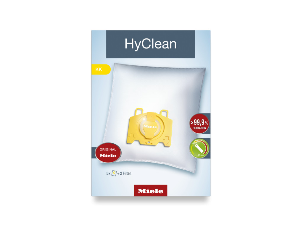 Miele KK HyClean porzsák készlet öt zsákkal és két szűrővel
