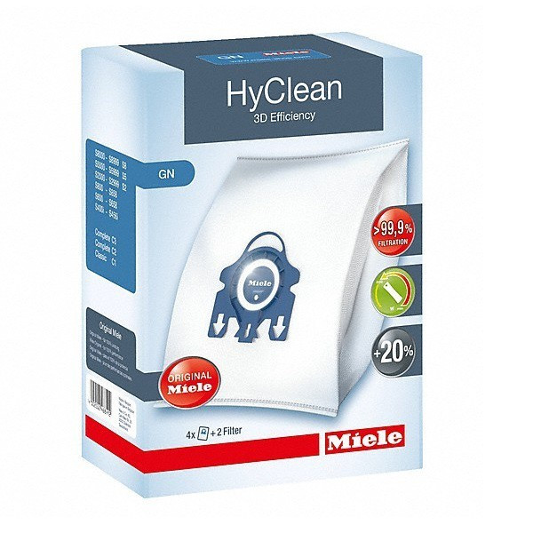 Miele HyClean 3D Efficiency GN porzsák készlet négy zsákkal és két szűrővel