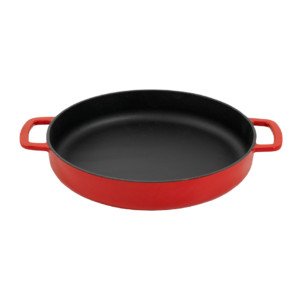 Combekk öntöttvas sütőtál, 24 cm, piros