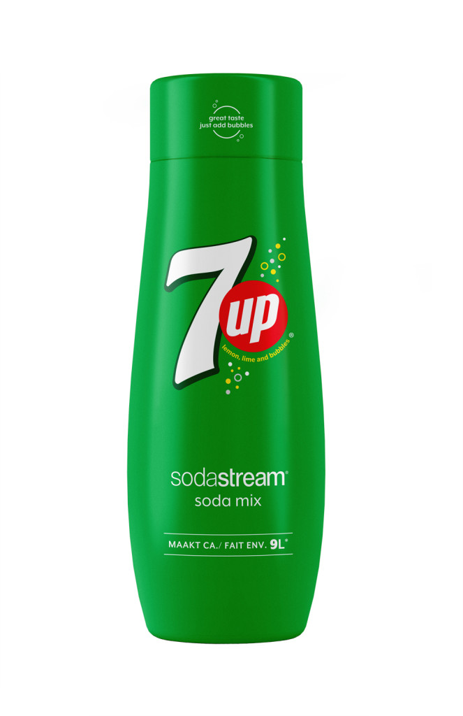 SodaStream 7UP ízesítő szirup 440 milliliteres üvegben