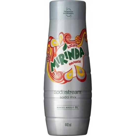 SodaStream Mirinda Light narancsos szirup 440 ml-es üvegben