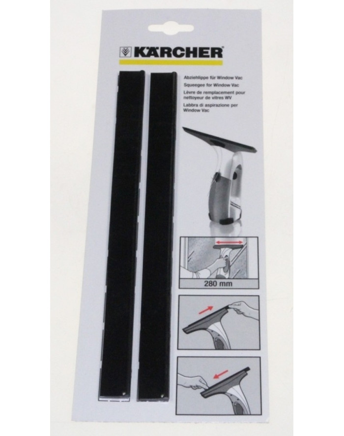 Kärcher ablaktisztító cserélhető lehúzógumi, 280 mm széles, két darab