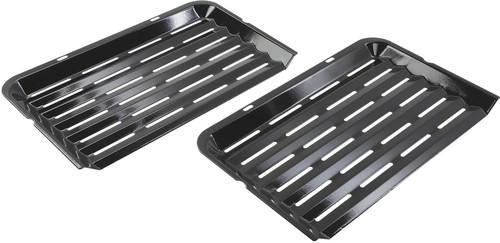 Bosch kétrészes zománcozott grillsütő tálca sütőhöz, fekete