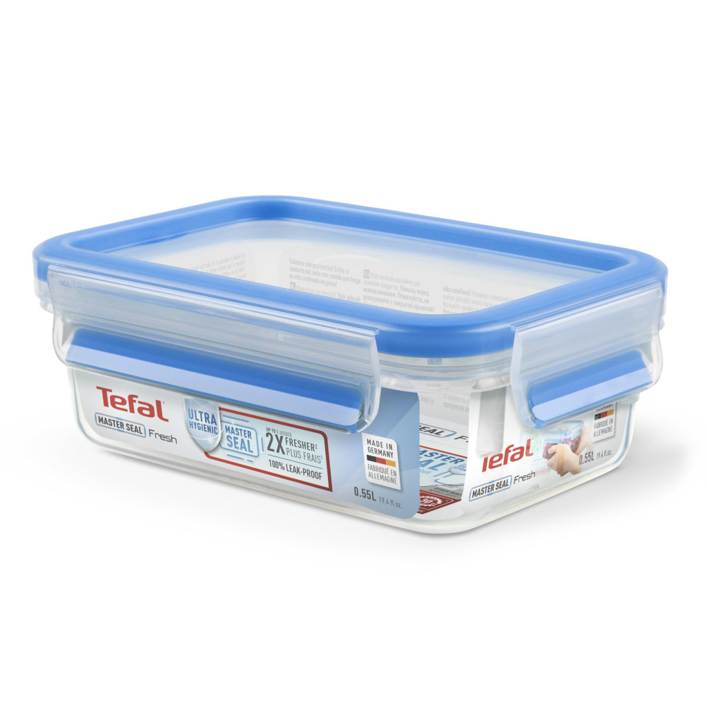 Tefal Master Seal Fresh 0,55 literes téglalap alakú ételtároló doboz fedéllel