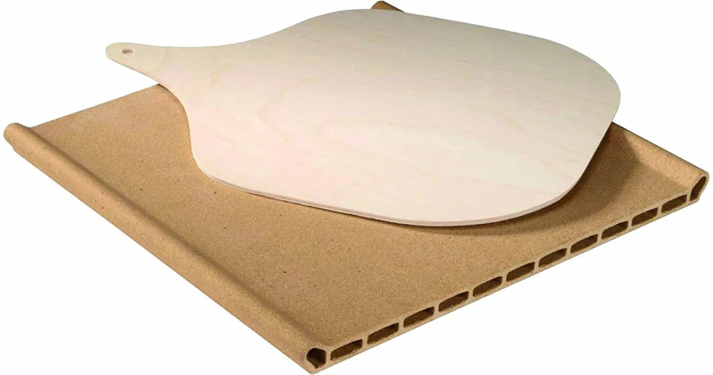 Whirlpool terrakotta pizzakő pizzalapáttal, 350 x 345 x 41,5 mm
