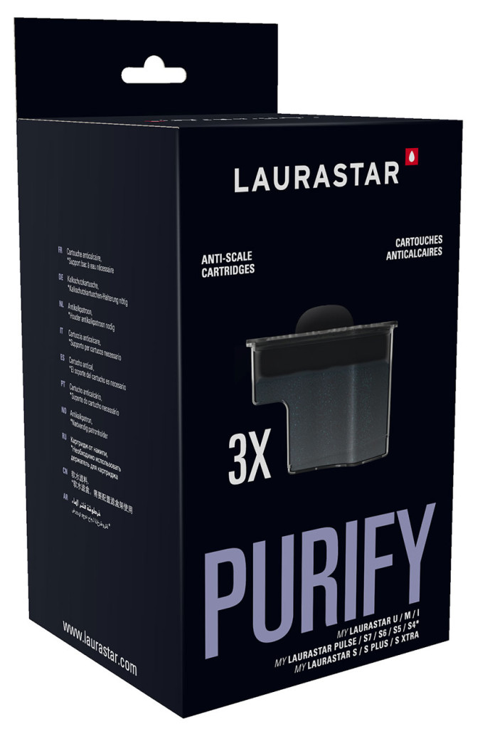 LAURASTAR Purify szűrőpatronok hármas csomagban Smart vasalórendszerhez