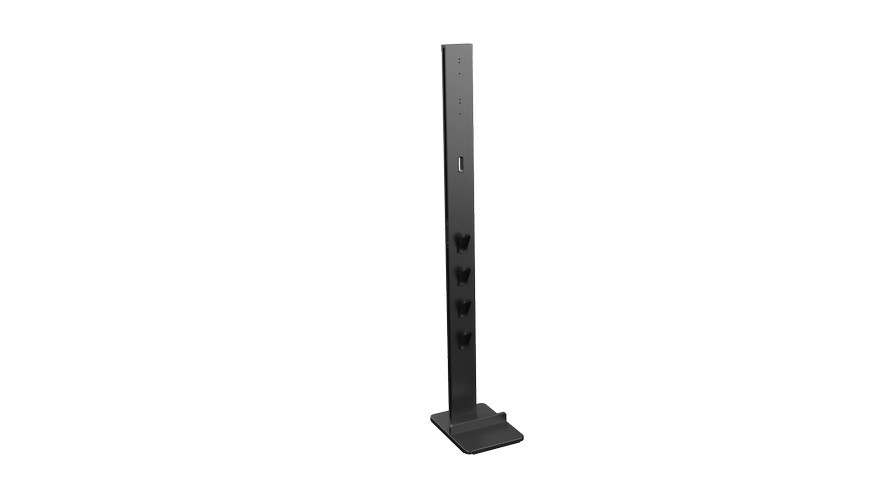 Fekete Meliconi Cleaning Tower álló porszívótartó Dyson géphez