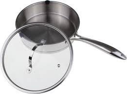 Sitram Charleston sauteuse üvegfedővel, 24 cm, rozsdamentes acél