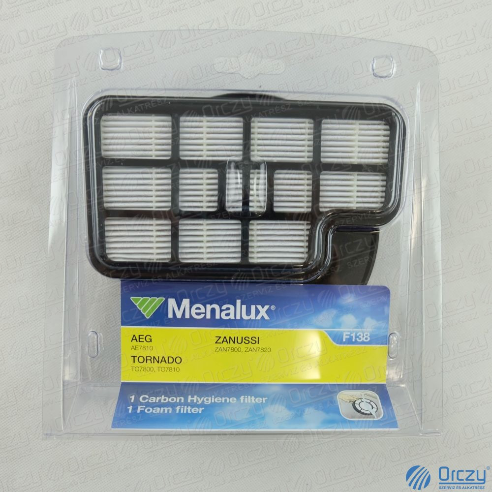 Electrolux F138 HEPA szűrő és habszűrő porzsák nélküli porszívóhoz