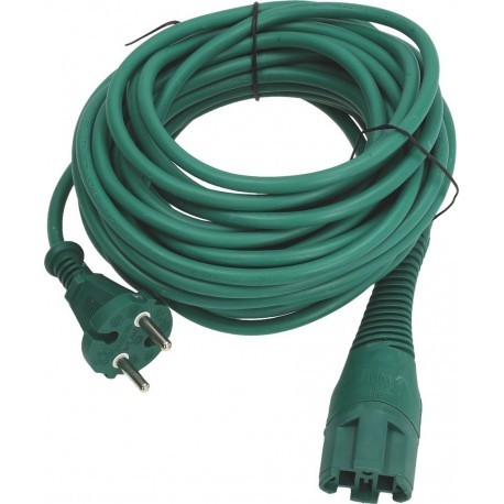 Zöld hálózati csatlakozókábel Vorwerk Kobold VK130 és VK131 porszívóhoz, 10 méter