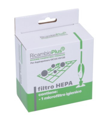 HEPA kifúvószűrő Vorwerk Kobold VK135 és VK136 porszívóhoz