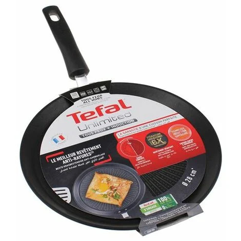 Tefal Unlimited palacsinta serpenyő, 28 cm-es sütőfelülettel