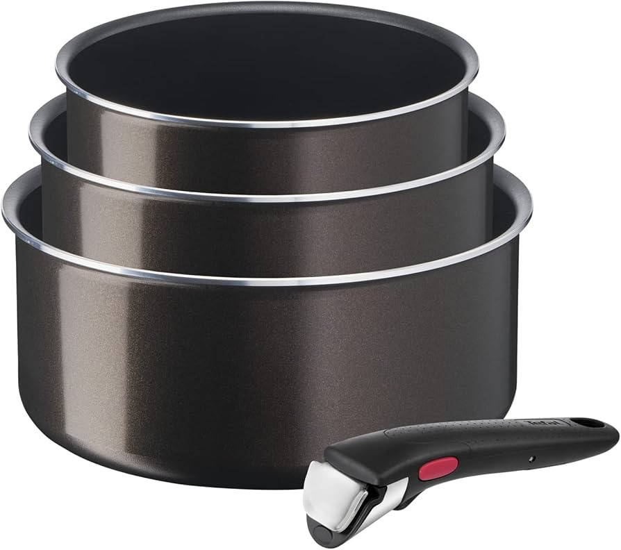 Tefal Ingenio Easy Plus lábaskészlet levehető nyéllel, 16, 18 és 20 cm