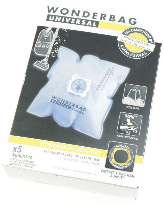Rowenta Wonderbag Original XS porszívó porzsák öt darab