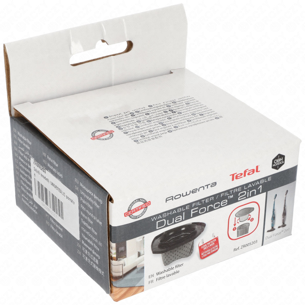 Rowenta ZR005203 mosható szűrő Dual Force 2in1 porszívóhoz
